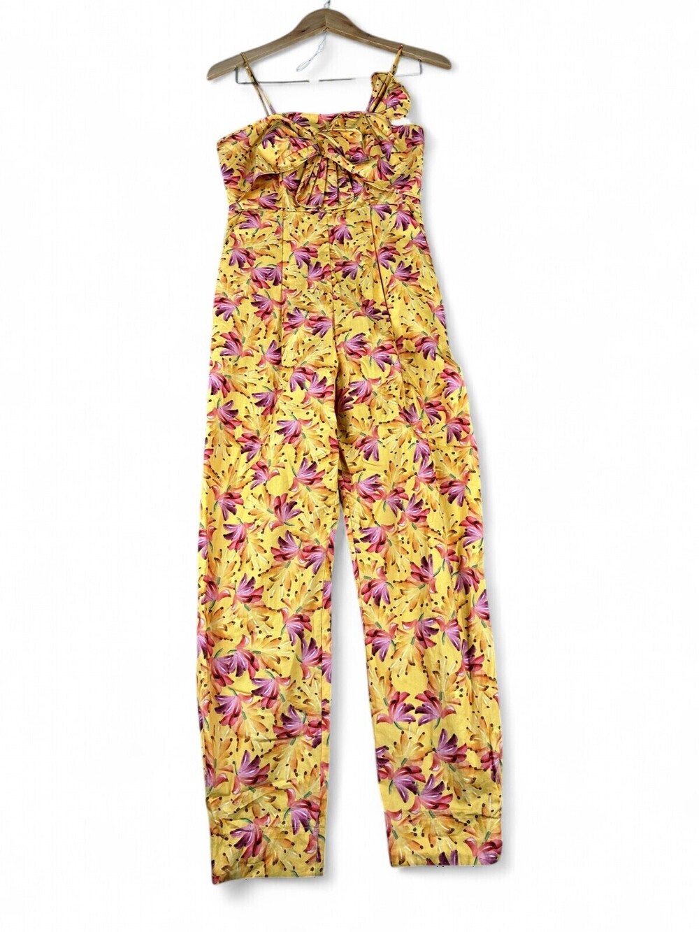 Farm Rio Floral One-Shoulder Jumpsuit XS - Tropical Print